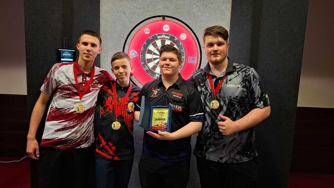 Юний дартсмен із Шептицького здобув “бронзу” на міжнародному турнірі серед юнаків у Вільнюсі