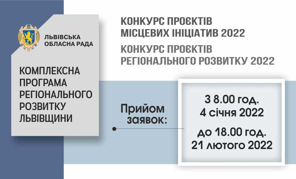 Оголошено старт конкурсів проєктів місцевих ініціатив та проєктів регіонального розвитку-2022